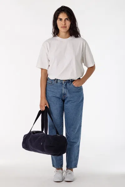 Los Angeles Apparel Bd05 - Bull Denim Gym Bag In Navy
