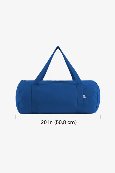 Los Angeles Apparel Bd05 - Bull Denim Gym Bag In Reflex Blue