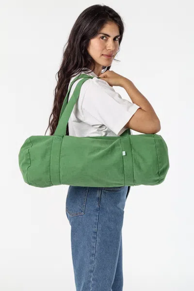 Los Angeles Apparel Bd05 - Bull Denim Gym Bag In Vintage Green