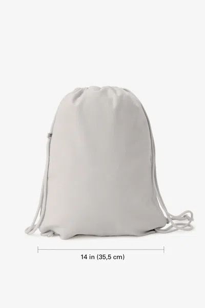 Los Angeles Apparel Bd09 - Bull Denim Drawstring Backpack In Washed Natural
