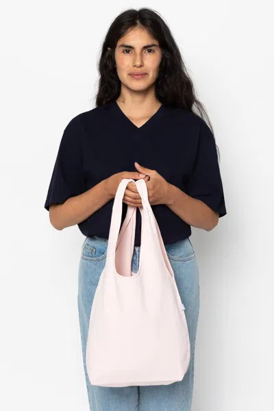 Los Angeles Apparel Bd13 - Bull Denim Shopping Bag In Light Pink