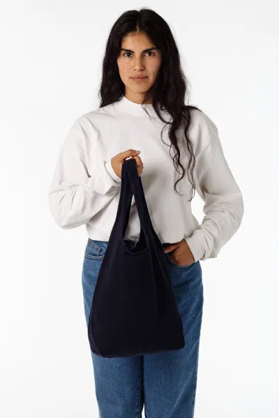 Los Angeles Apparel Bd13 - Bull Denim Shopping Bag In Navy