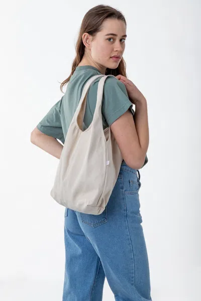 Los Angeles Apparel Bd13 - Bull Denim Shopping Bag In Washed Natural