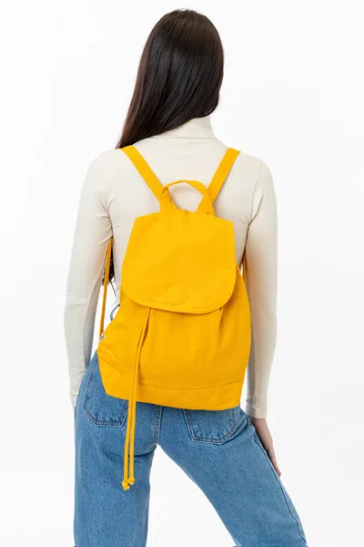 Los Angeles Apparel Bd92 - Bull Denim Backpack In Gold