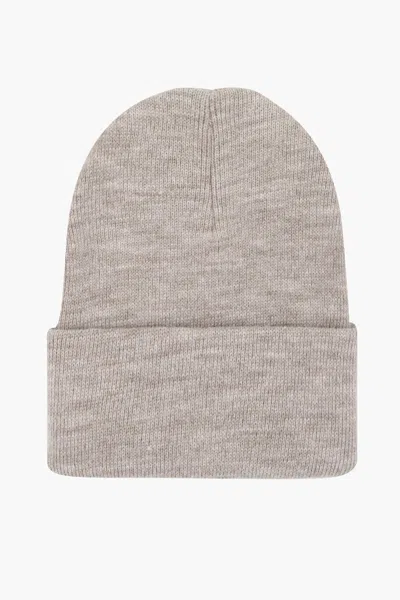 Los Angeles Apparel Beanie - Classic Cuff Beanie In Alabaster Heather