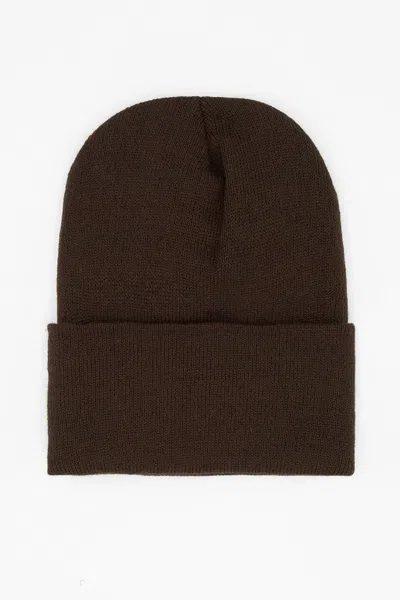 Los Angeles Apparel Beanie - Classic Cuff Beanie In Brown