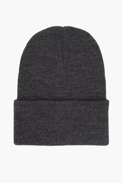 Los Angeles Apparel Beanie - Classic Cuff Beanie In Dark Heather Grey