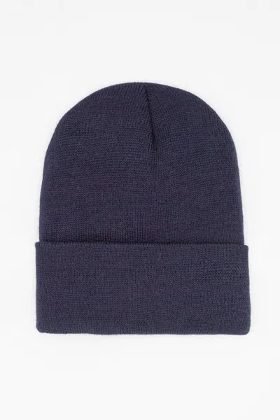 Los Angeles Apparel Beanie - Classic Cuff Beanie In Navy
