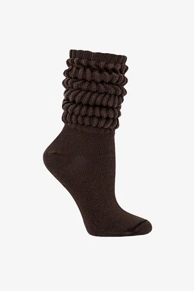 Los Angeles Apparel Bigslouch - Big Slouch Sock In Brown