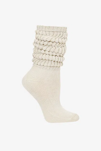 Los Angeles Apparel Bigslouch - Big Slouch Sock In White