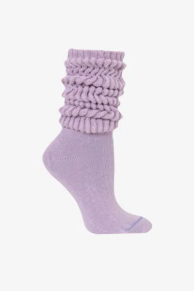 Los Angeles Apparel Bigslouch - Big Slouch Sock In Purple