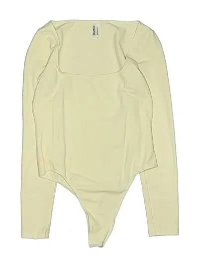 Pre-owned Los Angeles Apparel Bodysuit In Yellow