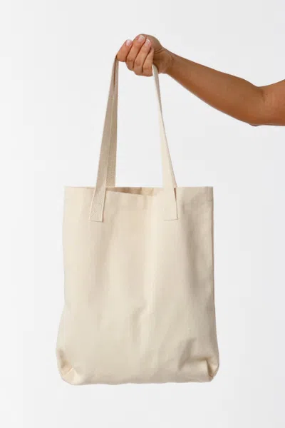 Los Angeles Apparel E549 - 12 Oz. Bull Denim Tote Bag In Washed Natural