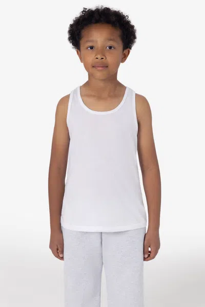 Los Angeles Apparel Ff2008 - Youth Poly-cotton Tank Top In White