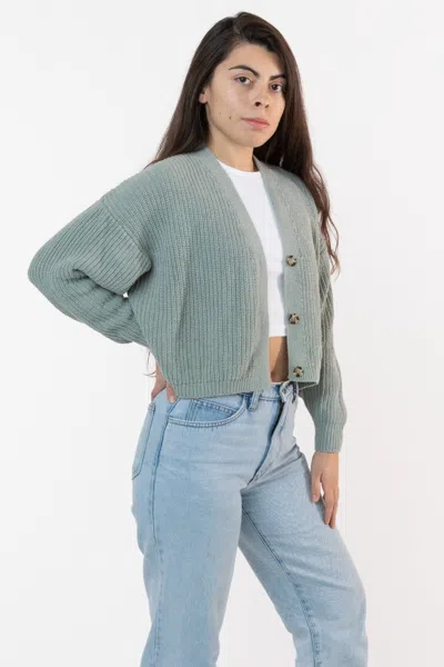 Los Angeles Apparel Fm35gd - Fisherman Cropped Cardigan In Multi