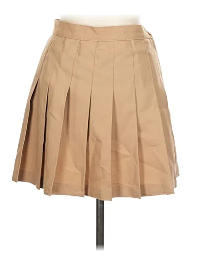 Pre-owned Los Angeles Apparel Formal Skirt In Brown