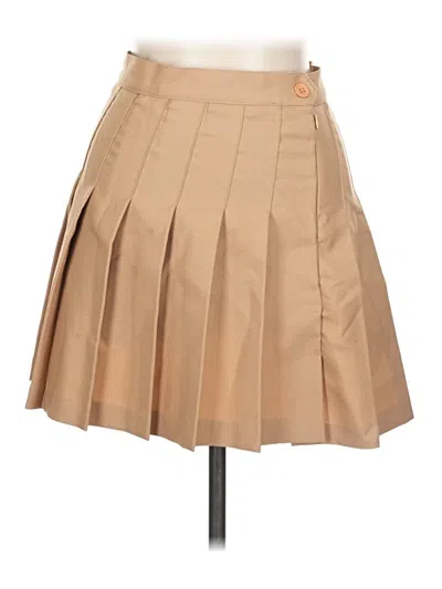 Pre-owned Los Angeles Apparel Formal Skirt In Brown