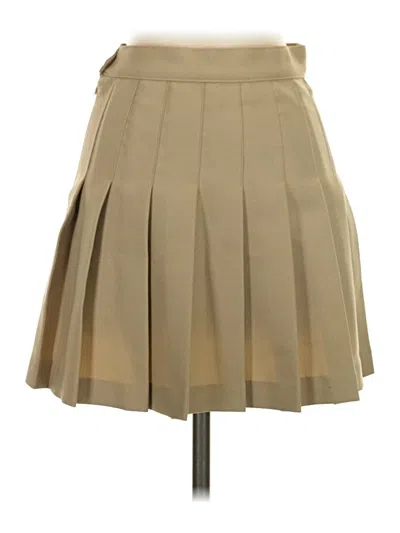 Pre-owned Los Angeles Apparel Formal Skirt In Tan