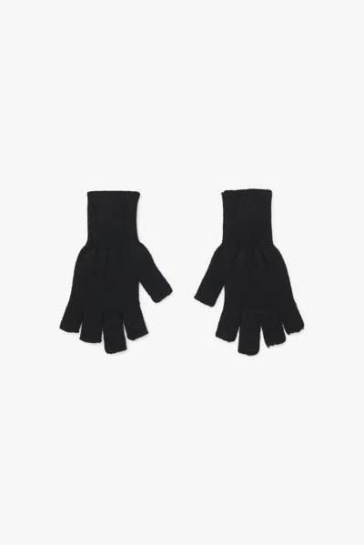 Los Angeles Apparel Glove03 - Unisex Acrylic Fingerless Gloves In Black