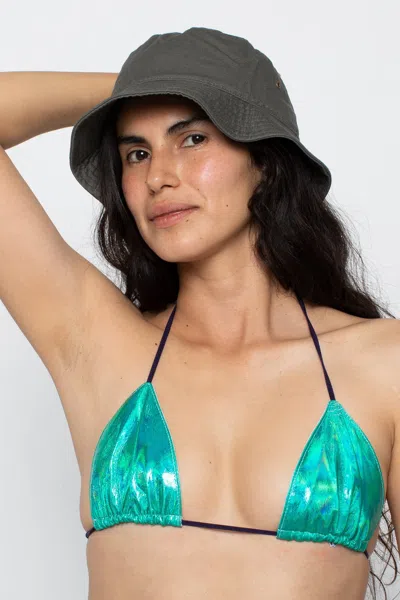Los Angeles Apparel Hat02 - Unisex Cotton Twill Bucket Hat In Asphalt