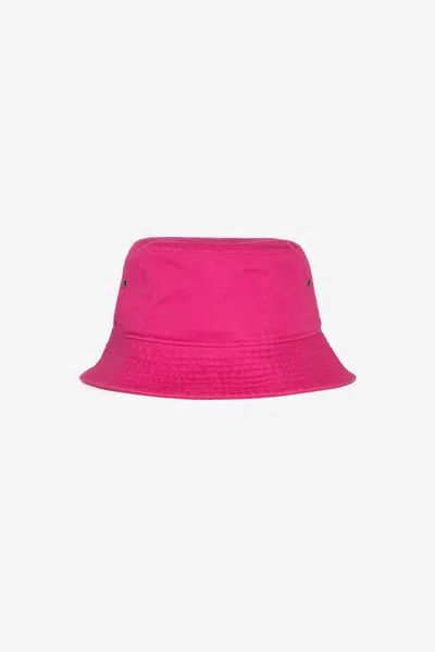 Los Angeles Apparel Hat02 - Unisex Cotton Twill Bucket Hat In Fuchsia
