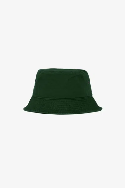 Los Angeles Apparel Hat02 - Unisex Cotton Twill Bucket Hat In Hunter Green