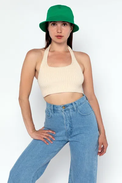 Los Angeles Apparel Hat02 - Unisex Cotton Twill Bucket Hat In Kelly