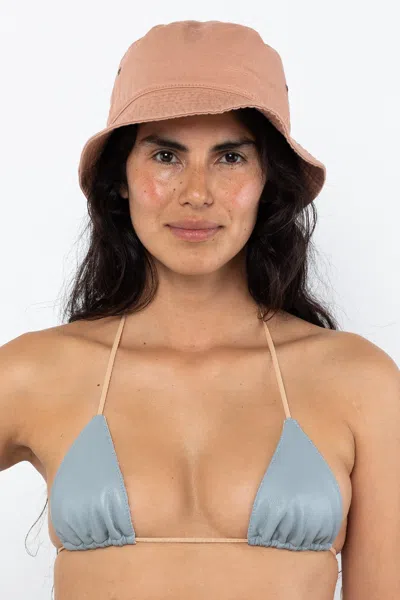 Los Angeles Apparel Hat02 - Unisex Cotton Twill Bucket Hat In Mushroom