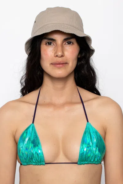 Los Angeles Apparel Hat02 - Unisex Cotton Twill Bucket Hat In Taupe