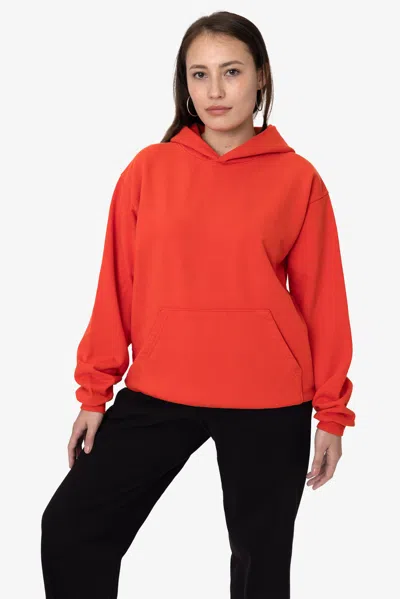 Los Angeles Apparel Hf09 - Heavy Fleece Hoodie (garment Dye) In Red