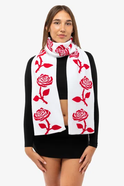 Los Angeles Apparel Jqscarf05 - Rose Scarf In Red