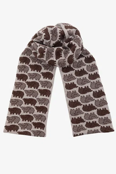Los Angeles Apparel Jqscarf38 - Pig Scarf In Pink/ Denim Heather