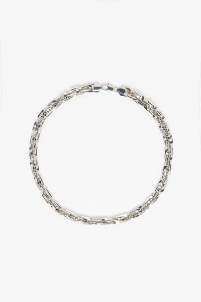 Los Angeles Apparel Jwladc - Art Deco Choker In Silver