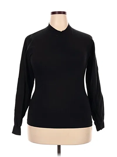 Pre-owned Los Angeles Apparel Long Sleeve Turtleneck In Black