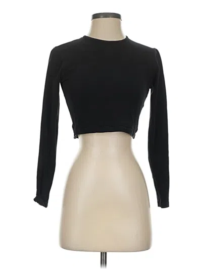 Pre-owned Los Angeles Apparel Long Sleeve Turtleneck In Black