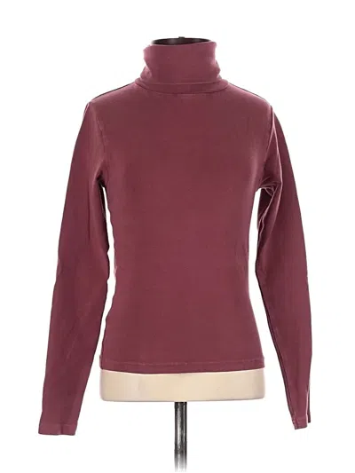 Pre-owned Los Angeles Apparel Long Sleeve Turtleneck In Pink