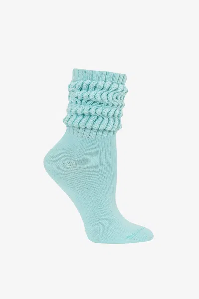Los Angeles Apparel Minislouch - Mini Slouch Sock In Aquamarine