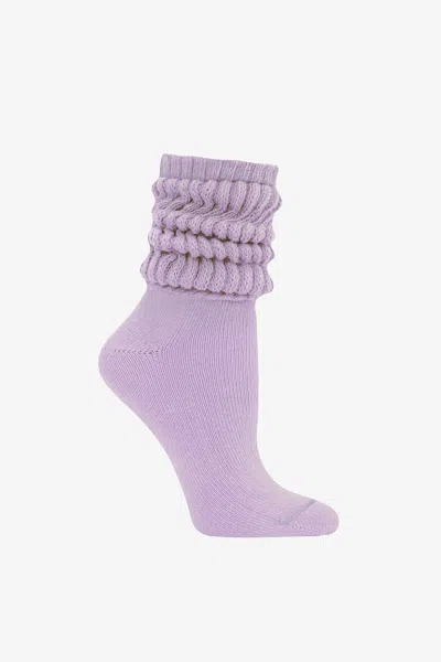 Los Angeles Apparel Minislouch - Mini Slouch Sock In Lavender