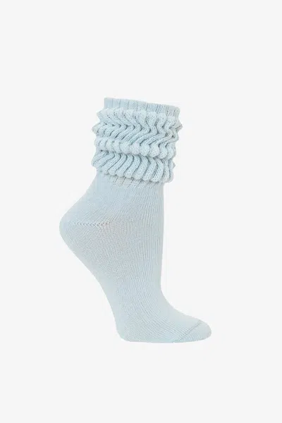 Los Angeles Apparel Minislouch - Mini Slouch Sock In Light Blue