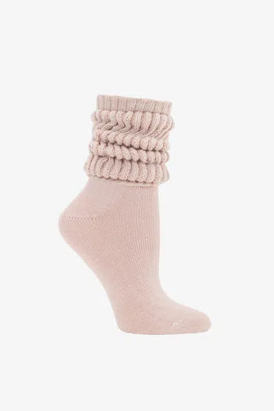 Los Angeles Apparel Minislouch - Mini Slouch Sock In Seashell Pink