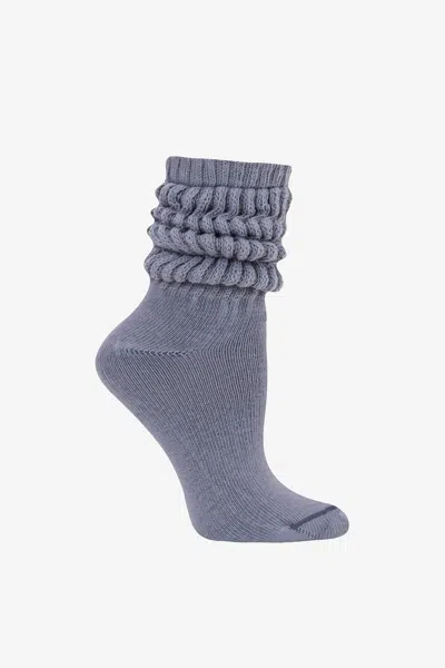 Los Angeles Apparel Minislouch - Mini Slouch Sock In Slate Blue