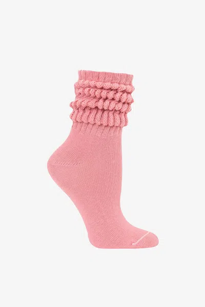 Los Angeles Apparel Minislouch - Mini Slouch Sock In Strawberry Pink