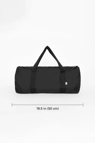 Los Angeles Apparel Nt540 - Lightweight Nylon Gym Bag In Black/black