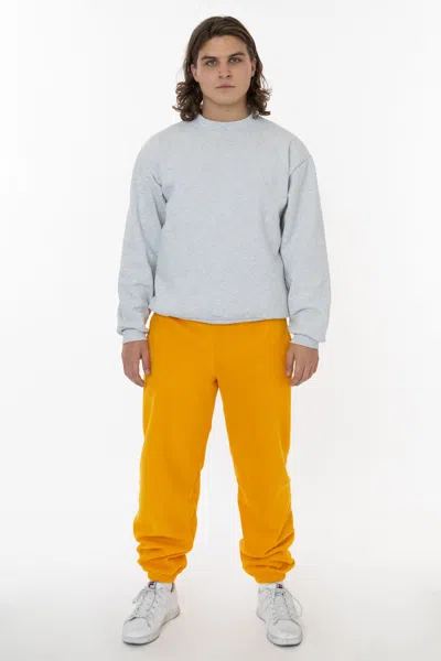 Los Angeles Apparel Pf404 Mix - Polar Fleece Sweatpant In Yellow