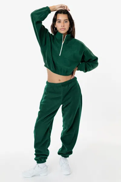 Los Angeles Apparel Pf404 Unisex - Polar Fleece Sweatpant In Green