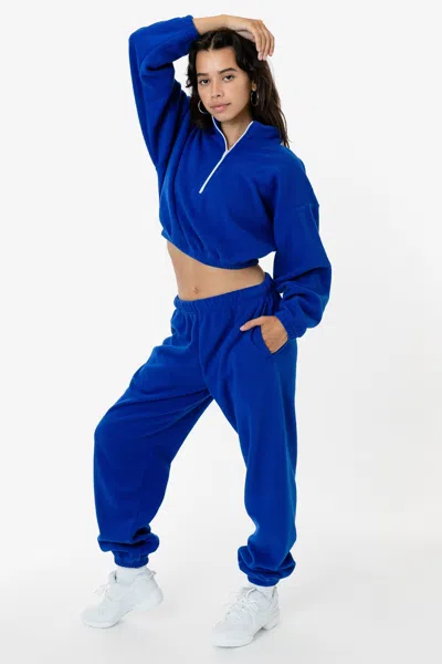 Los Angeles Apparel Pf404 Unisex - Polar Fleece Sweatpant In Blue