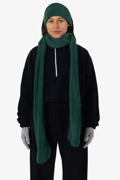 Los Angeles Apparel Pfscarf - Polar Fleece Scarf In Green