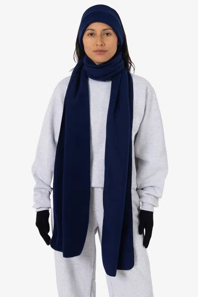 Los Angeles Apparel Pfscarf - Polar Fleece Scarf In Blue