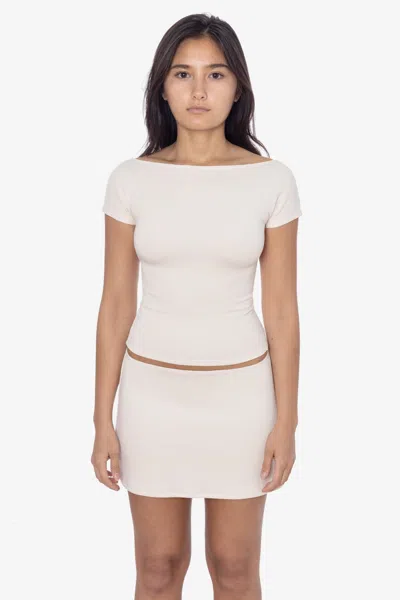 Los Angeles Apparel Pon384 - Ponte Mini Skirt In Multi