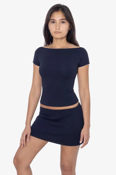 Los Angeles Apparel Pon384 - Ponte Mini Skirt In Multi